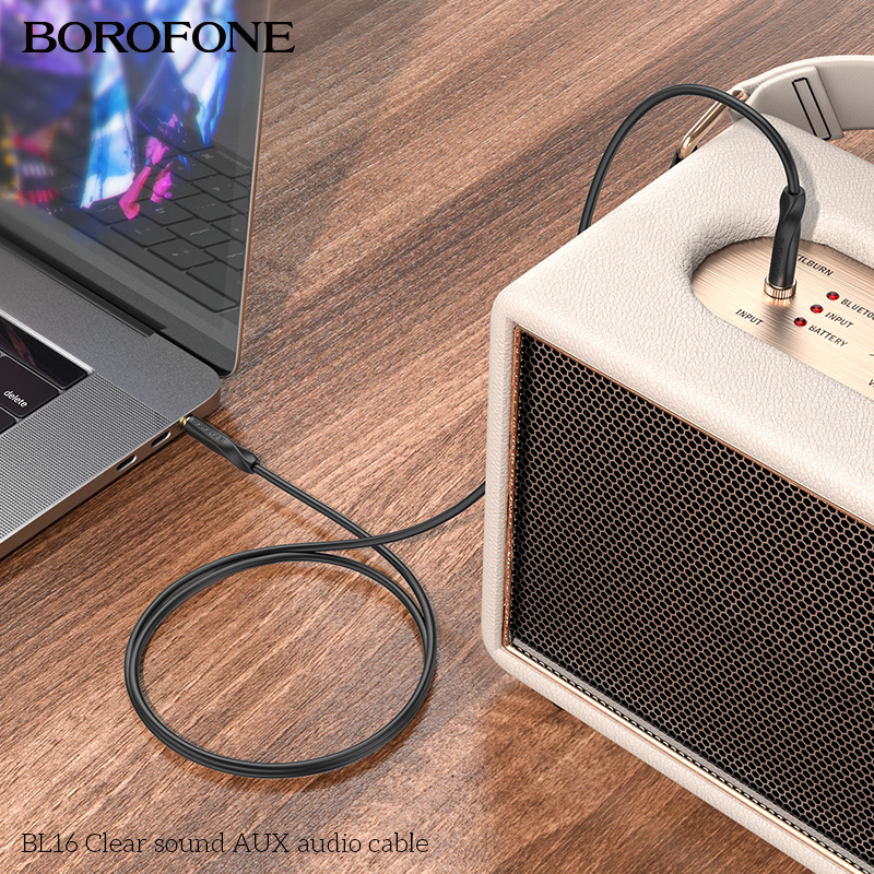 BOROFONE BL16 Clear sound 3.5 mm AUX cable NZ 7